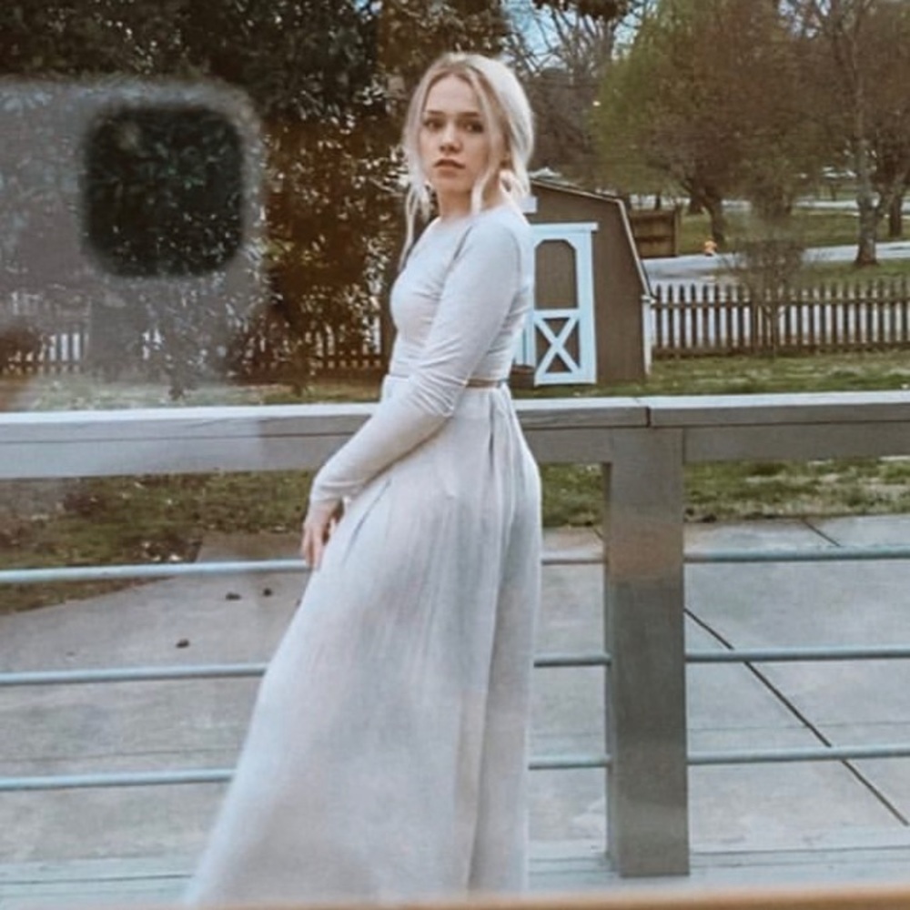 Free People Beach XS Flowy Oatmeal/Beige Matching Set